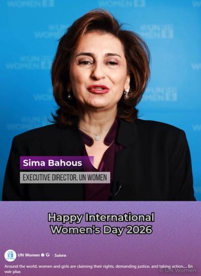 UN Women Executive Director Sima Bahous, 08.03.2026. UN Women Executive Director Sima Bahous, 08.03.2026.