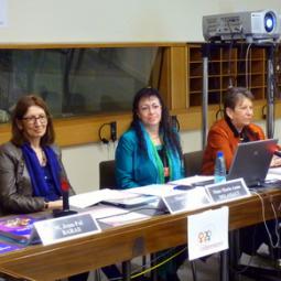 2010-12-08, Paris, UNESCO, Lancement de l'exercie de prospective de Millennia2015, avec Saniye Gülser Corat, Head of the Section for Women and Gender Equality, UNESCO, and Françoise Massit-Folléa, President of the Millennia2015 Steering Committee