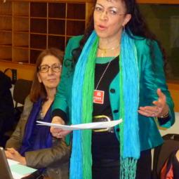 2010-12-08, Paris, UNESCO, Lancement de l'exercie de prospective de Millennia2015, avec Saniye Gülser Corat, Head of the Section for Women and Gender Equality, Bureau of Strategic Planning, UNESCO