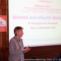 2011-11-21, Paris, Ecole des Mines, Séminaire international de Millennia2015, avec Véronique Thouvenot pour WeHealth