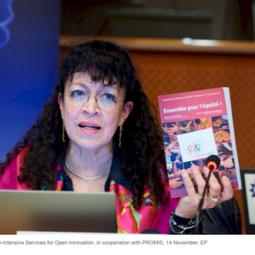2016-12-20, Bruxelles, Parlement européen, Présentation de Millennia2025 avec WePROMIS à la conférence Knowledge for Innovation, K4I