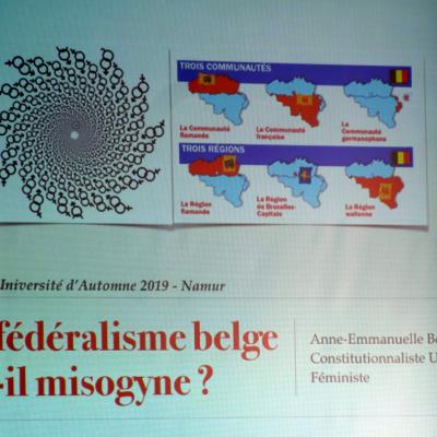 Anne-Emmanuelle Bourgaux, Le fédéralisme belge est-il misogyne ?