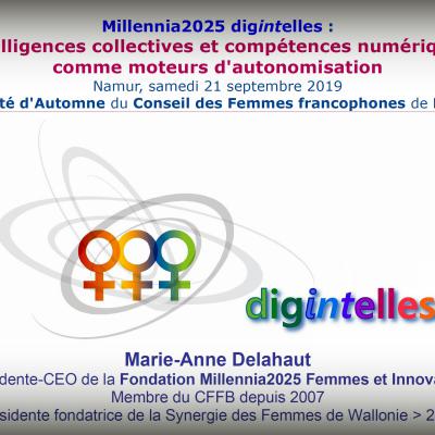 Présentation digintelles par Marie-Anne Delahaut, membre du CFFB depuis 2007