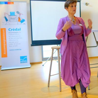 L'organisatrice responsable Anne Gadisseur