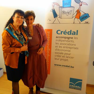 Avec la formatrice responsable Anne Gadisseur