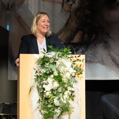 Bénédicte LINARD, Vice-Présidente et Ministre de l'Enfance, de la Santé, de la Culture, des Médias et des Droits des Femmes de la Fédération Wallonie Bruxelles