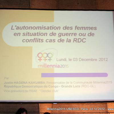 2012-12-03. Millennia2025 UNESCO Paris - 02. Second Plenary Session