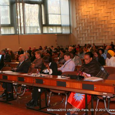 2012-12-03. Millennia2025 UNESCO Paris - 02. Second Plenary Session