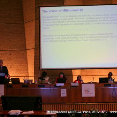 2012-12-03. Millennia2025 UNESCO Paris - 02. Second Plenary Session