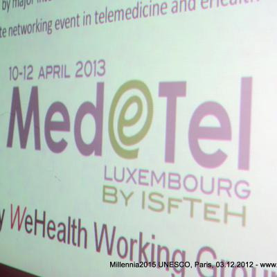 2012-12-03. Millennia2025 UNESCO Paris - 03. Strategic Forum - WeHealth