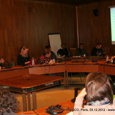 2012-12-03. Millennia2025 UNESCO Paris - 04. Strategic Forum - Discrimination