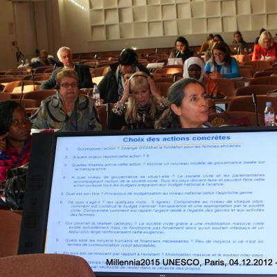 2012-12-03. Millennia2025 UNESCO Paris - 06. Third Plenary Session
