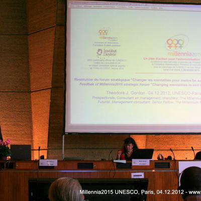 2012-12-04. Millennia2025 UNESCO Paris - 07. Fourth Plenary Session